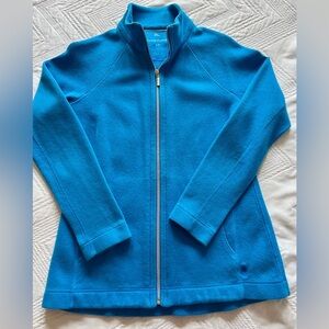 Tommy Bahama Full Zip Cotton Lounge Jacket Blue Small